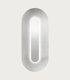 Clearance Nuura Sasi Large vegglampe - Sølv Krom
