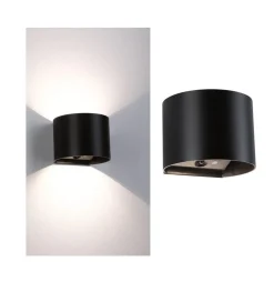 Hot Paulmann Nyara rund oppladbar vegglampe opp/ned lys med sensor