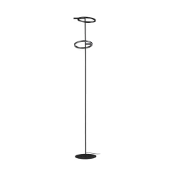 Best Paulmann Odila gulvlampe 2 x 10,4W - Dimbar Svart / Krom