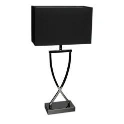 Hot By Rydens Omega bordlampe 52 cm - Svart krom