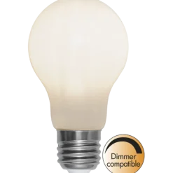 Star Trading hvit dimbar E27 LED 5W 60mm Opal