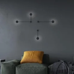 Clearance Nowodvorski Orbit 1 vegglampe 20 - Svart