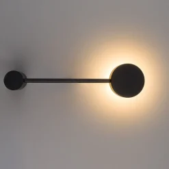 Clearance Nowodvorski Orbit 1 vegglampe 20 - Svart