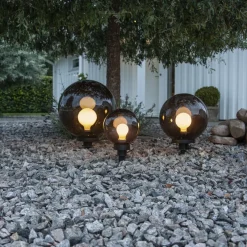 Star Trading Orby dekorativ hagelampe 20 cm - Svart/Røykfarget Svart / Røyk