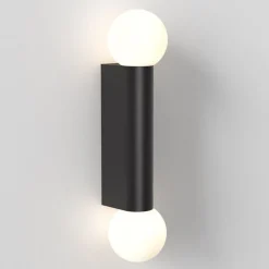 Discount Astro Lighting Ortona Twin vegglampe IP44 Krom / Opal