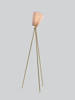 Clearance Northern Oslo Wood gulvlampe gull med skjerm
