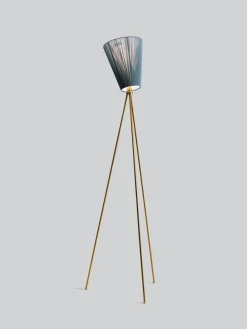 Clearance Northern Oslo Wood gulvlampe gull med skjerm