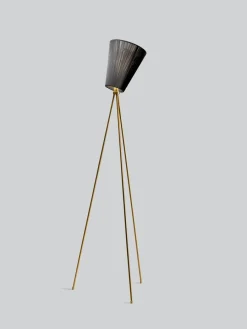Clearance Northern Oslo Wood gulvlampe gull med skjerm
