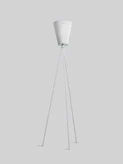 Outlet Northern Oslo Wood gulvlampe lysegrå med skjerm