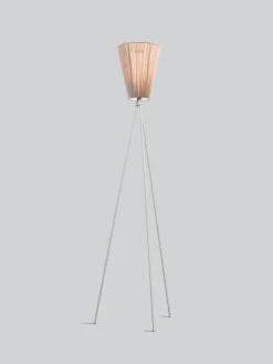 Outlet Northern Oslo Wood gulvlampe lysegrå med skjerm