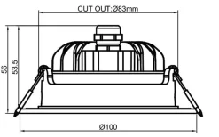 Sale NorDesign Out tiltbar lavtbyggende downlight utendørs 11W 3000K IP65 RA90 dimbar - Hvit