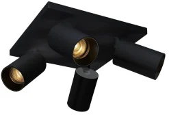 Hot NorDesign OZ K4 taklampe med 4 spotter - Svart