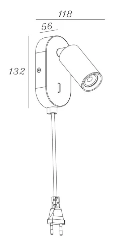 Outlet NorDesign Oz mini K1 vegglampe GU10 mini