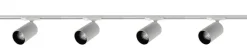 Outlet NorDesign Oz spotskinne 4 spotter 2 meter - Pure white/Svart Pure White / Svart