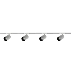 Outlet NorDesign Oz spotskinne 4 spotter 2 meter - Pure white/Svart Pure White / Svart