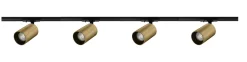 Best NorDesign Oz spotskinne 4 spotter 2 meter - Svart/Messing Svart / Messing