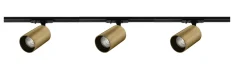 Online NorDesign Oz spotskinne 3 spotter 1 meter - Svart/Messing Svart / Messing