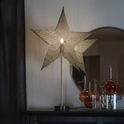 Konstsmide Papirstjerne med marmor Svart