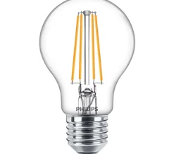 Outlet Philips Filament E27 LED 7W 2700K Ikke dimbar - Klar Hvit