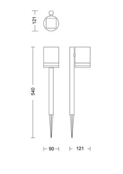 Hot Philips Fyve hagelys 1,5W 2700 Kelvin IP44 solcelledrevet med dag/natt sensor Svart