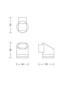 Online Philips Fyve vegglampe 1,5W 2700 Kelvin IP44 solcelledrevet med dag/natt sensor Svart