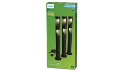 Hot Philips Gardenlink Desi hagelys 2700K 1,5W IP44 3-pakning - 24 Volt Svart