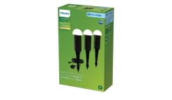 Discount Philips Gardenlink Edwina hagelys 2700K 1,5W IP44 3-pakning - 24 Volt Svart