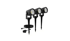 Sale Philips Gardenlink Reuel bakkespotter 2700K 1,5W IP44 3-pakning - 24 Volt Svart