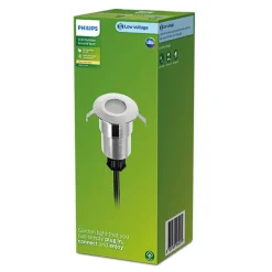 Philips Gardenlink Spore uplight 2700K 1 W IP44 ekstra enhet - 24 Volt Sølv