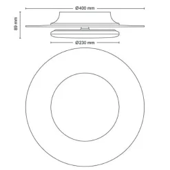 Clearance Philips Garnet CL580 taklampe 40 cm 30W 2700K SceneSwitch