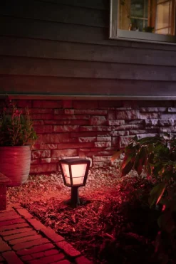 Hot Philips Hue Econic utendørs sokkel white ambiance & color luminairs Svart