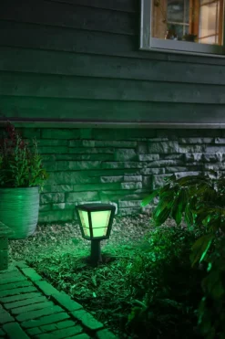 Hot Philips Hue Econic utendørs sokkel white ambiance & color luminairs Svart