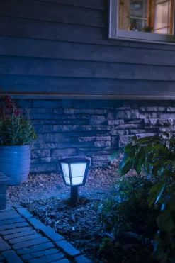 Hot Philips Hue Econic utendørs sokkel white ambiance & color luminairs Svart