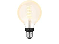 Best Philips Hue white LED 7W E27 G93 2200-4500 Kelvin - 95 mm Hvit