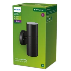 Online Philips Kylis vegglampe utendørs opp/ned lys IP44 Svart