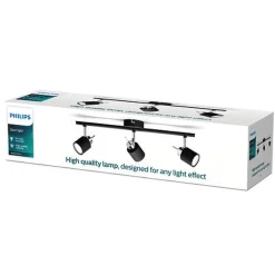 Clearance Philips Meranti skinne med 3 spot GU10 Hvit