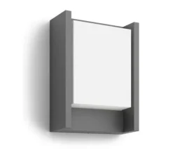 Clearance Philips myGarden Arbour vegglampe utendørs 6W IP44 - Antrasitt