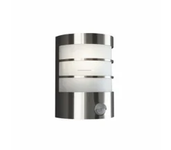 Sale Philips myGarden Calgary vegglampe utendørs IP44 E27 m/sensor - Rustfritt Stål