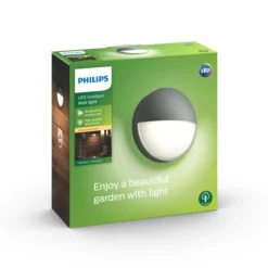 Sale Philips myGarden Capricorn vegglampe utendørs IP44 6W LED - Antrasitt