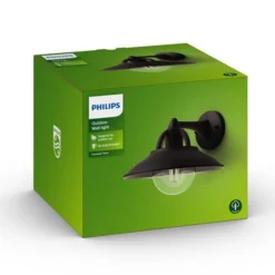 Hot Philips myGarden Cormorant vegglampe utendørs IP44 - Svart