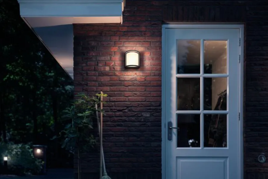 New Philips myGarden Samondra vegglampe utendørs IP44 12W LED - Svart