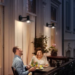 Discount Philips myGarden Skua vegglampe utendørs IP44 - Svart
