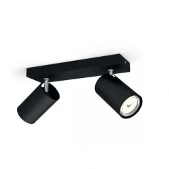 Sale Philips myLiving Kosipo dobbel takspot, matt Svart