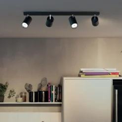 Clearance Philips myLiving Kosipo takspot 4, matt Svart