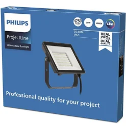 Discount Philips ProjectLine lyskaster utendørs 50W 4000K IP65 - Svart