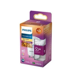 Hot Philips 3,8W (50W), warmglow dimbar GU10 LED RA90 Hvit