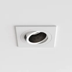 Outlet Astro Lighting Pinhole Slimline Square justerbar spot GU10 - Hvit