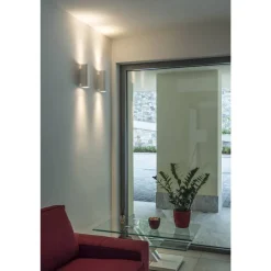 New Slv Plastra vegglampe opp/ned lys GU10 Hvit