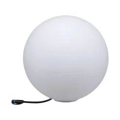 Best Paulmann Plug & Shine Globe 50 cm 6,5W 3000 Kelvin IP67 - Med jordspyd Hvit