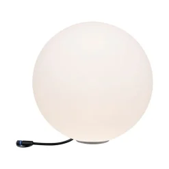 Best Paulmann Plug & Shine Globe 50 cm 6,5W 3000 Kelvin IP67 - Med jordspyd Hvit